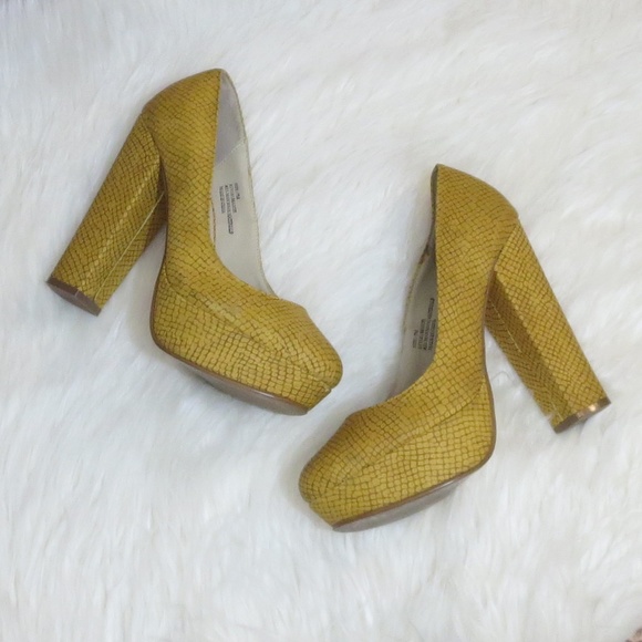 Marco Santi Shoes - Marco Santi 7 Platform Faux Leather Chunky Heels